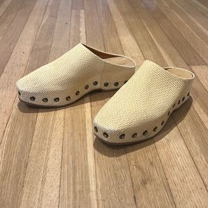 Robert Clergerie woven mules